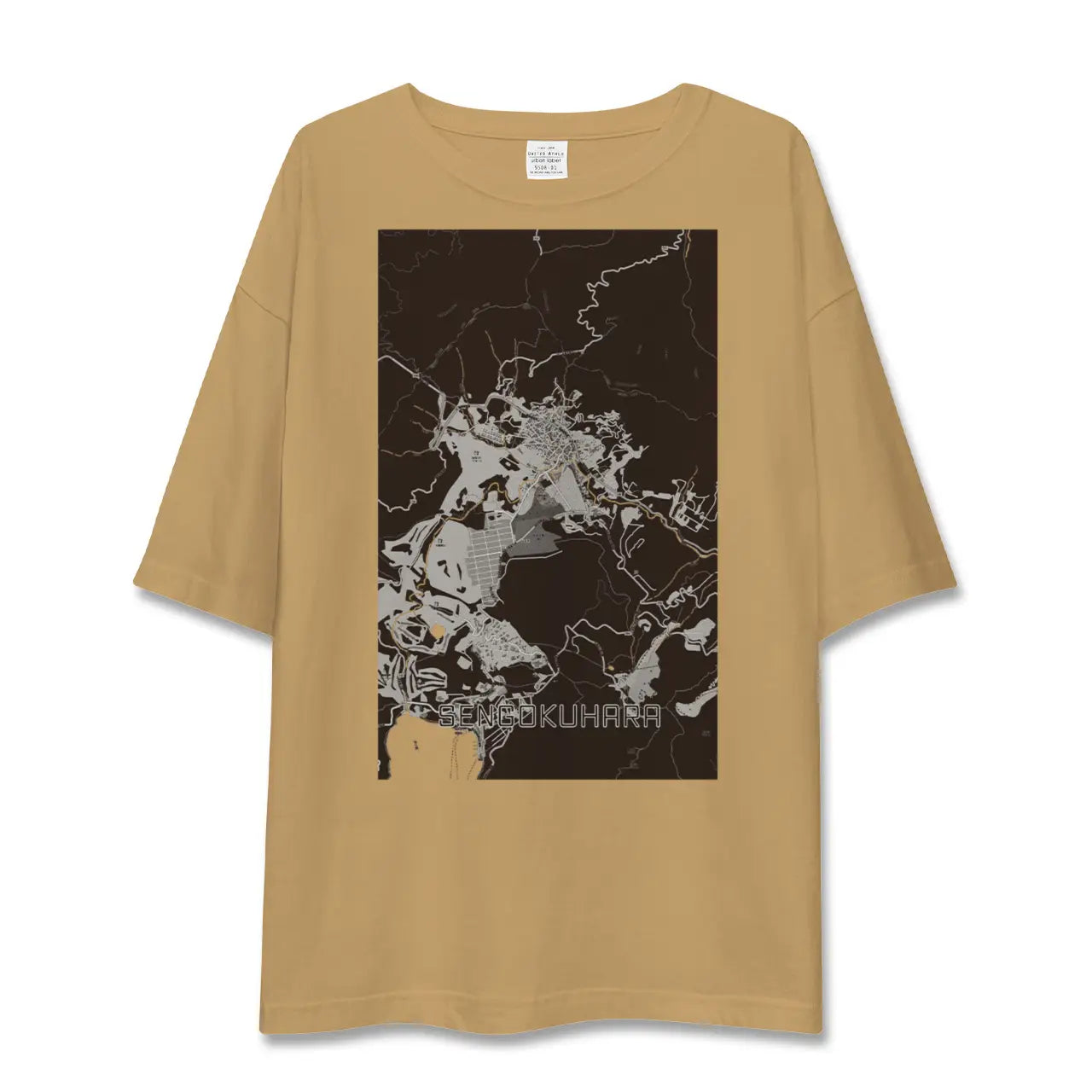 【仙石原(神奈川県)】地図柄ビッグシルエットTシャツ