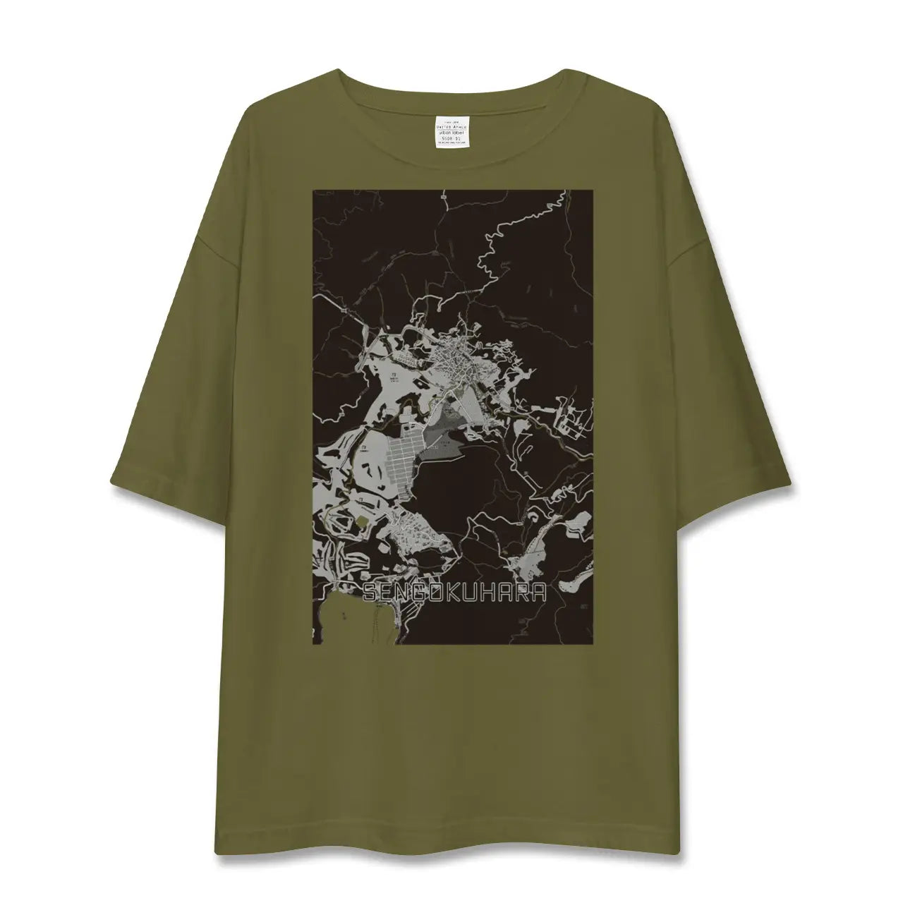 【仙石原(神奈川県)】地図柄ビッグシルエットTシャツ