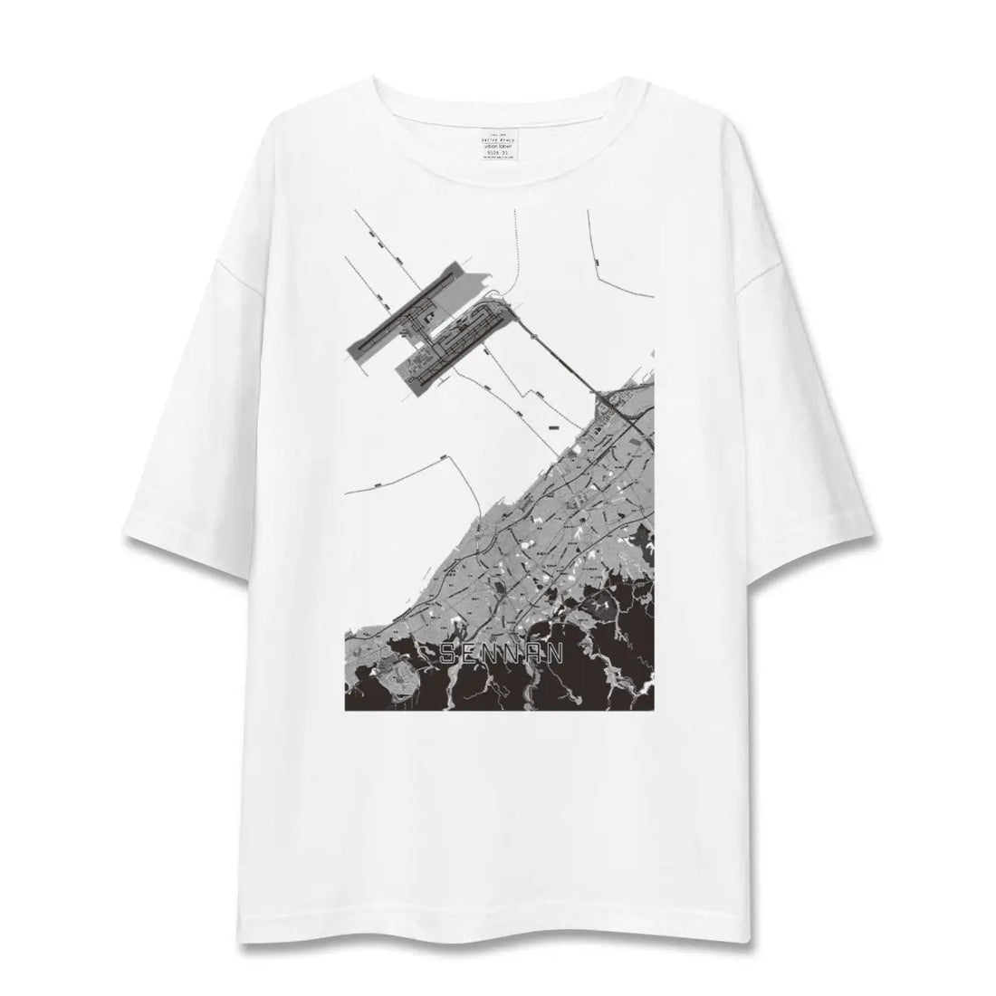 【泉南(大阪府)】地図柄ビッグシルエットTシャツ