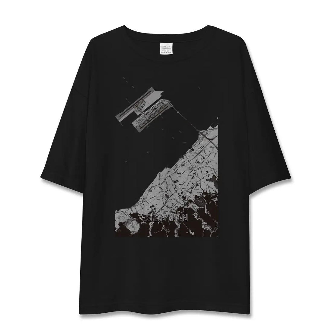 【泉南(大阪府)】地図柄ビッグシルエットTシャツ