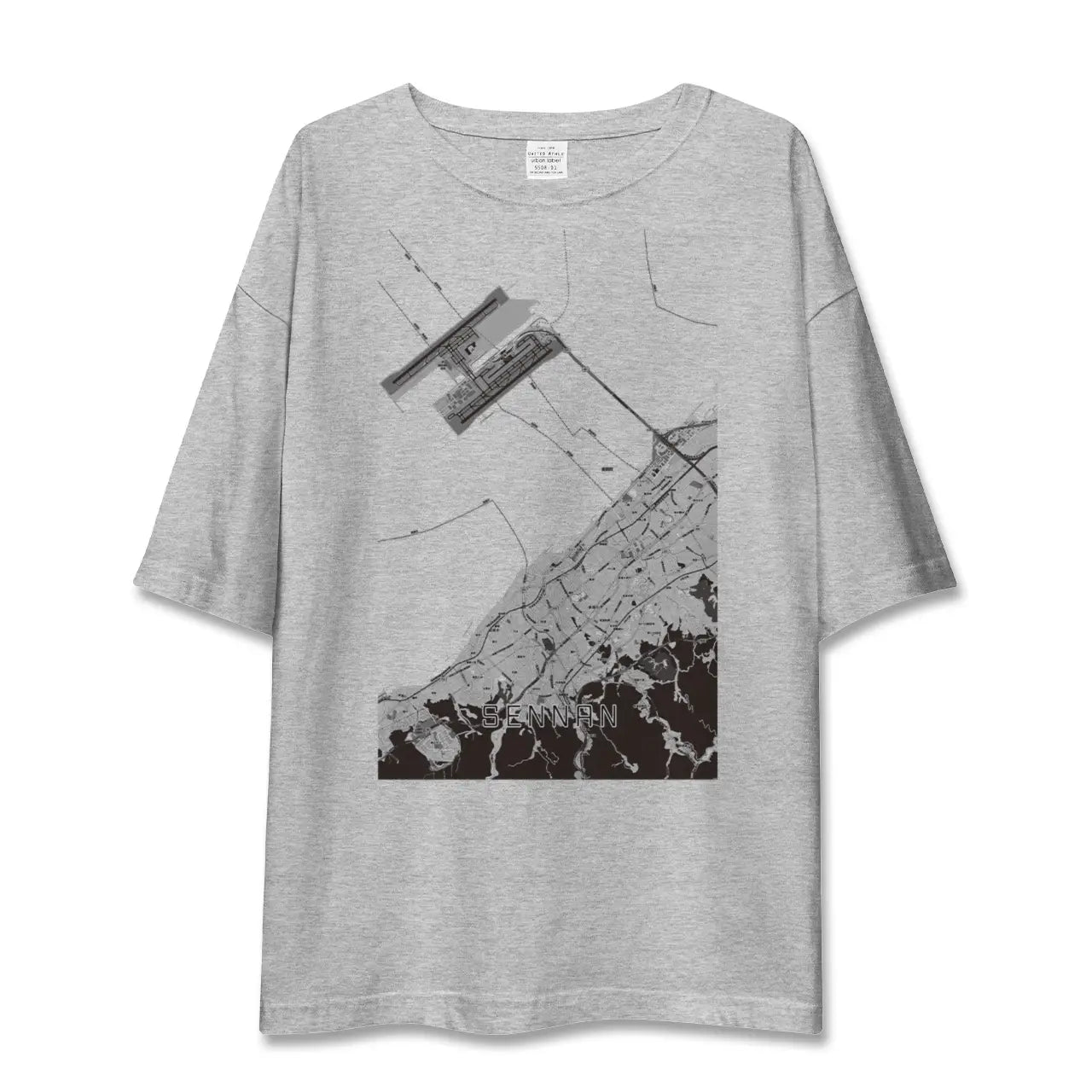 【泉南(大阪府)】地図柄ビッグシルエットTシャツ