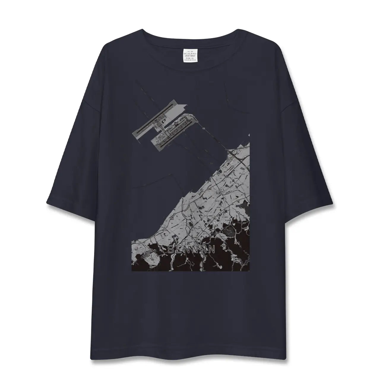 【泉南(大阪府)】地図柄ビッグシルエットTシャツ