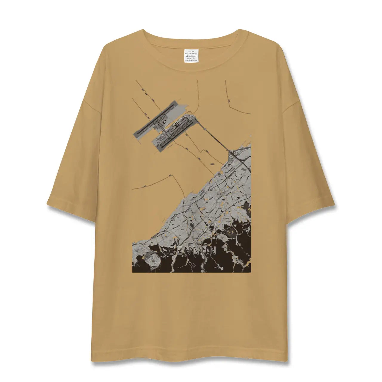 【泉南(大阪府)】地図柄ビッグシルエットTシャツ