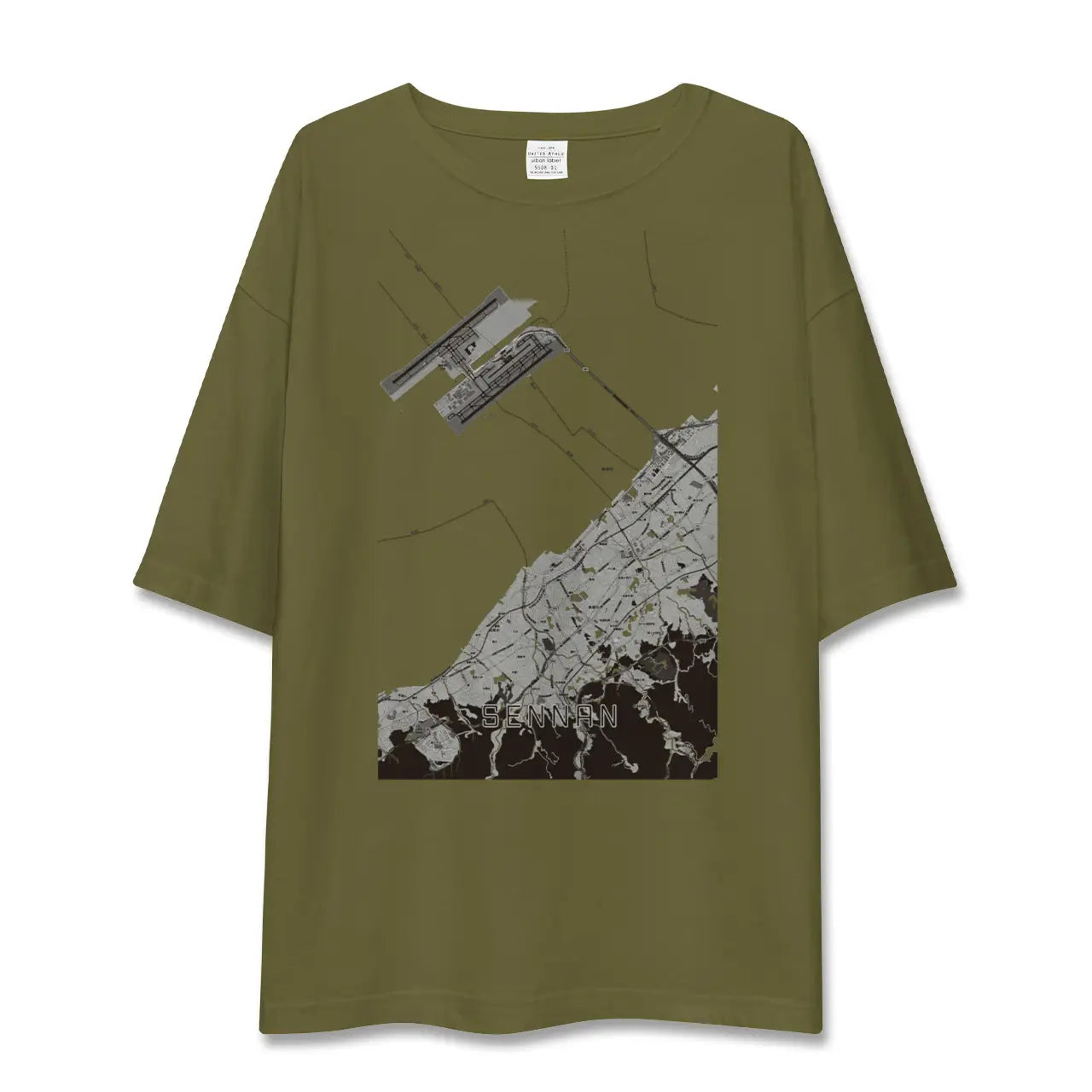 【泉南(大阪府)】地図柄ビッグシルエットTシャツ