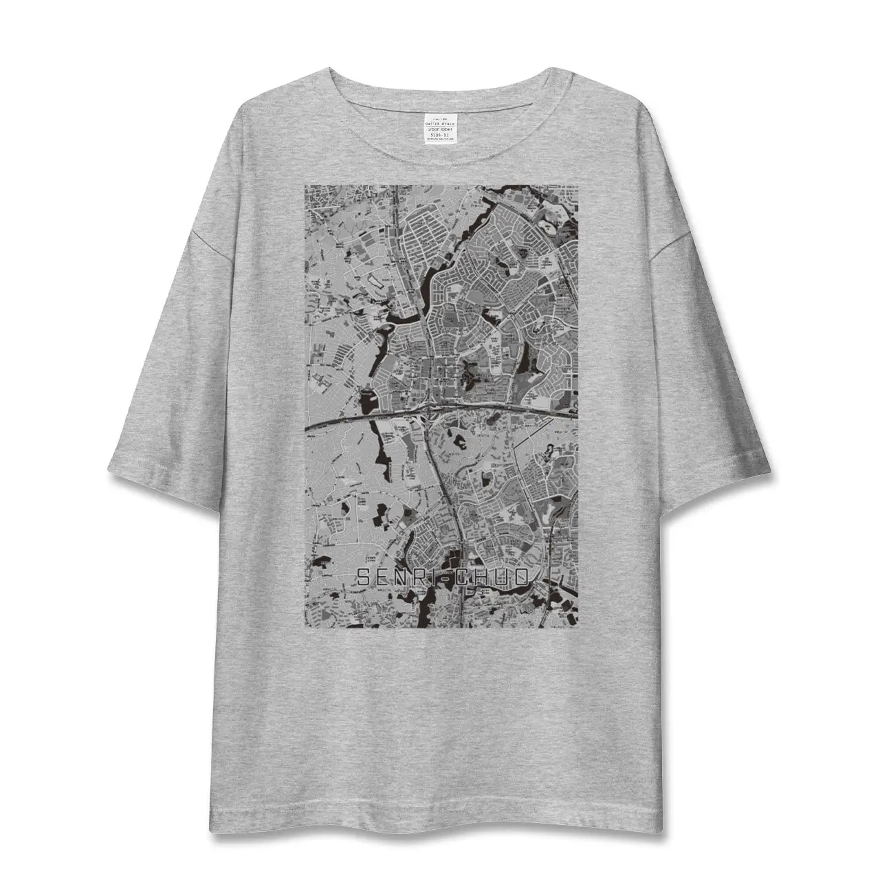 【千里中央(大阪府)】地図柄ビッグシルエットTシャツ