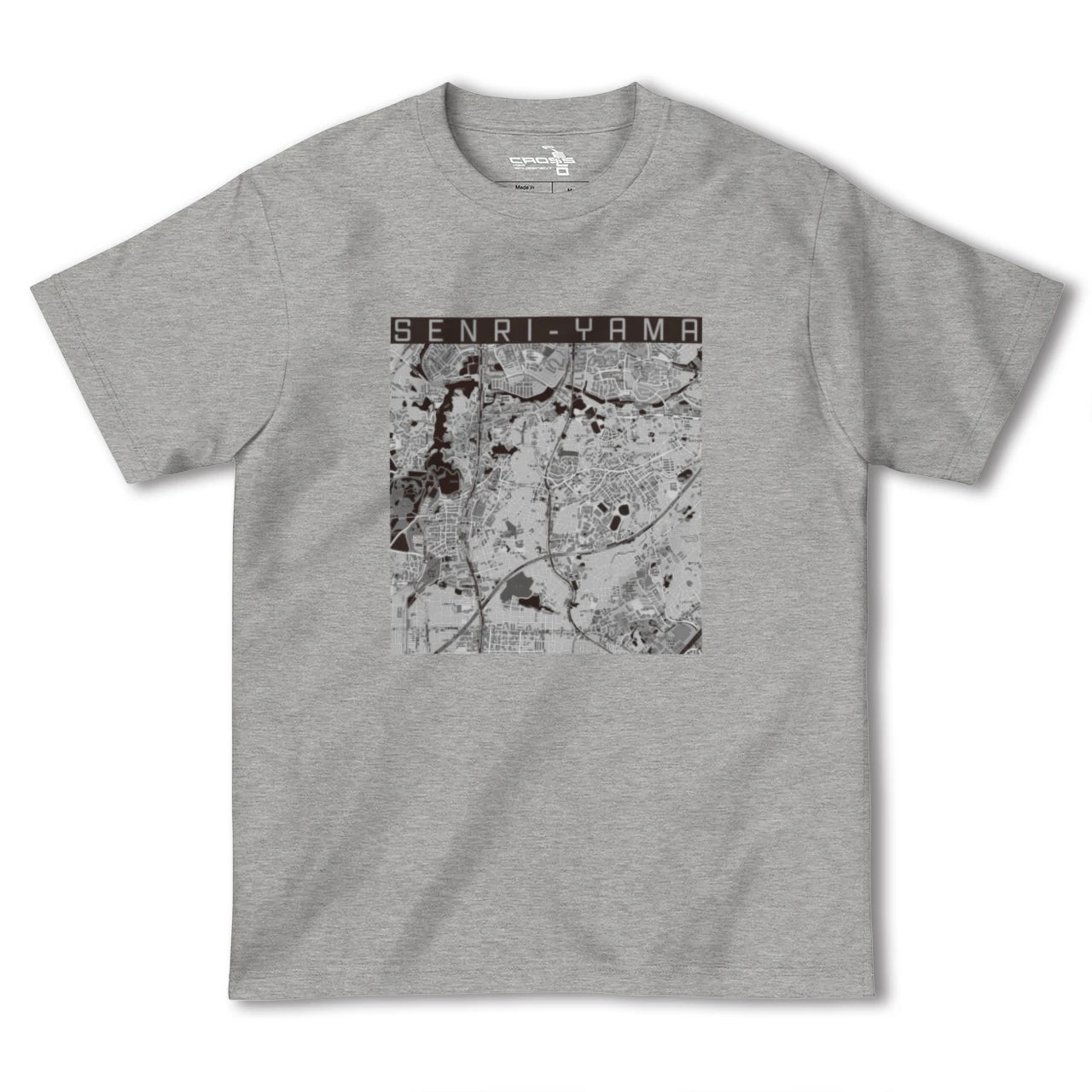 【千里山(大阪府)】地図柄ヘビーウェイトTシャツ