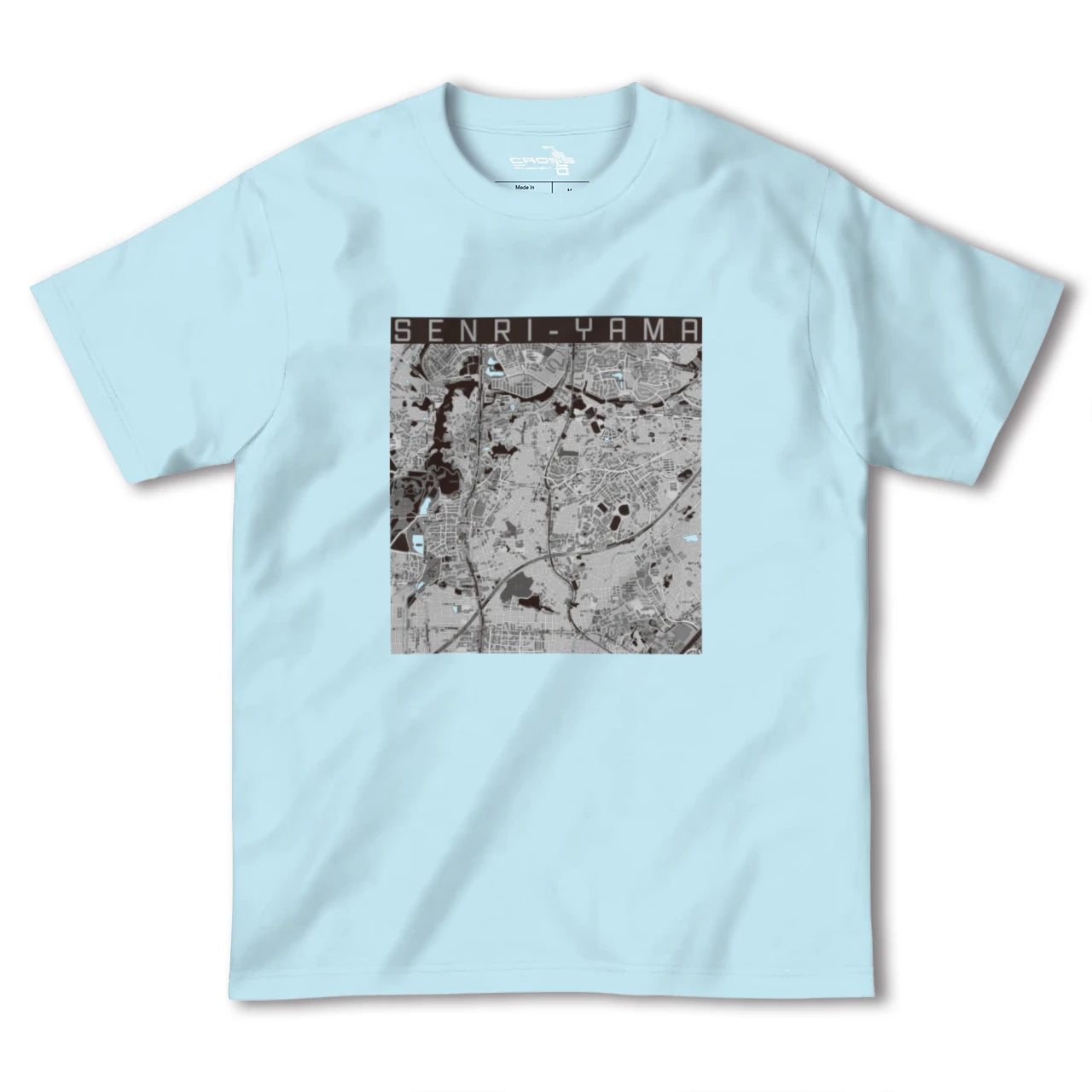 【千里山(大阪府)】地図柄ヘビーウェイトTシャツ