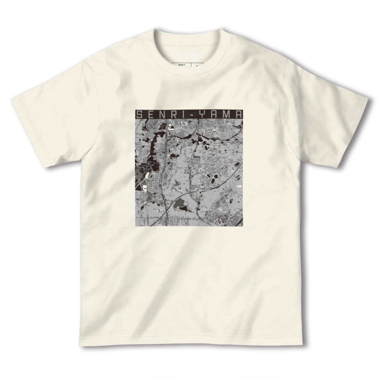 【千里山(大阪府)】地図柄ヘビーウェイトTシャツ