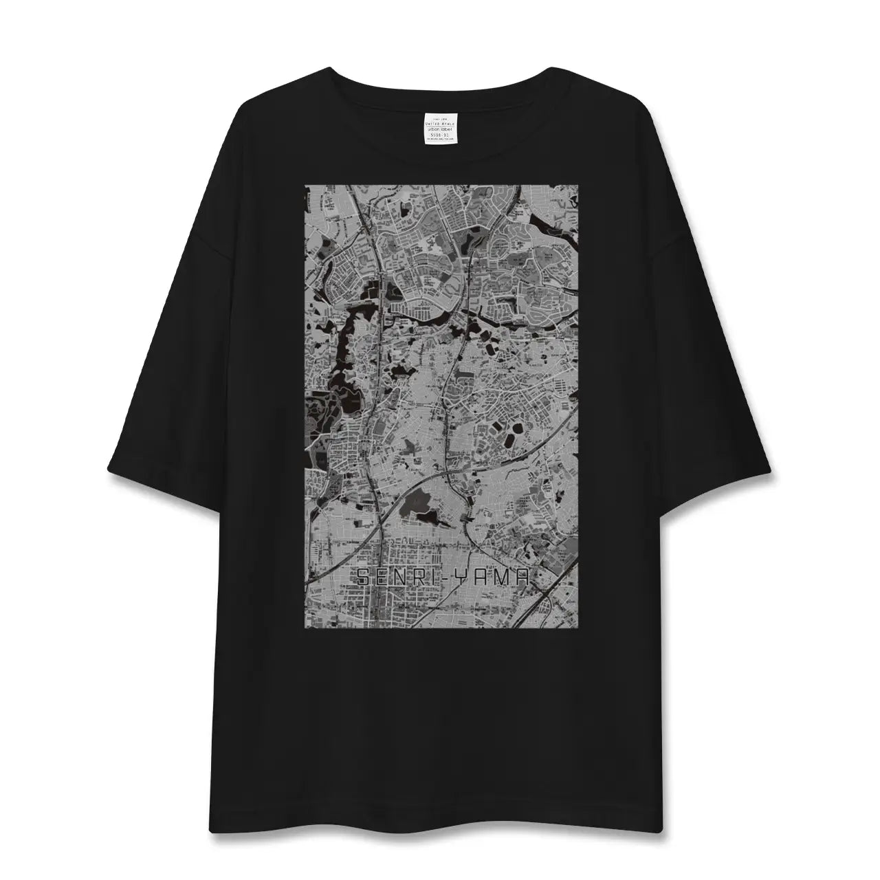 【千里山(大阪府)】地図柄ビッグシルエットTシャツ