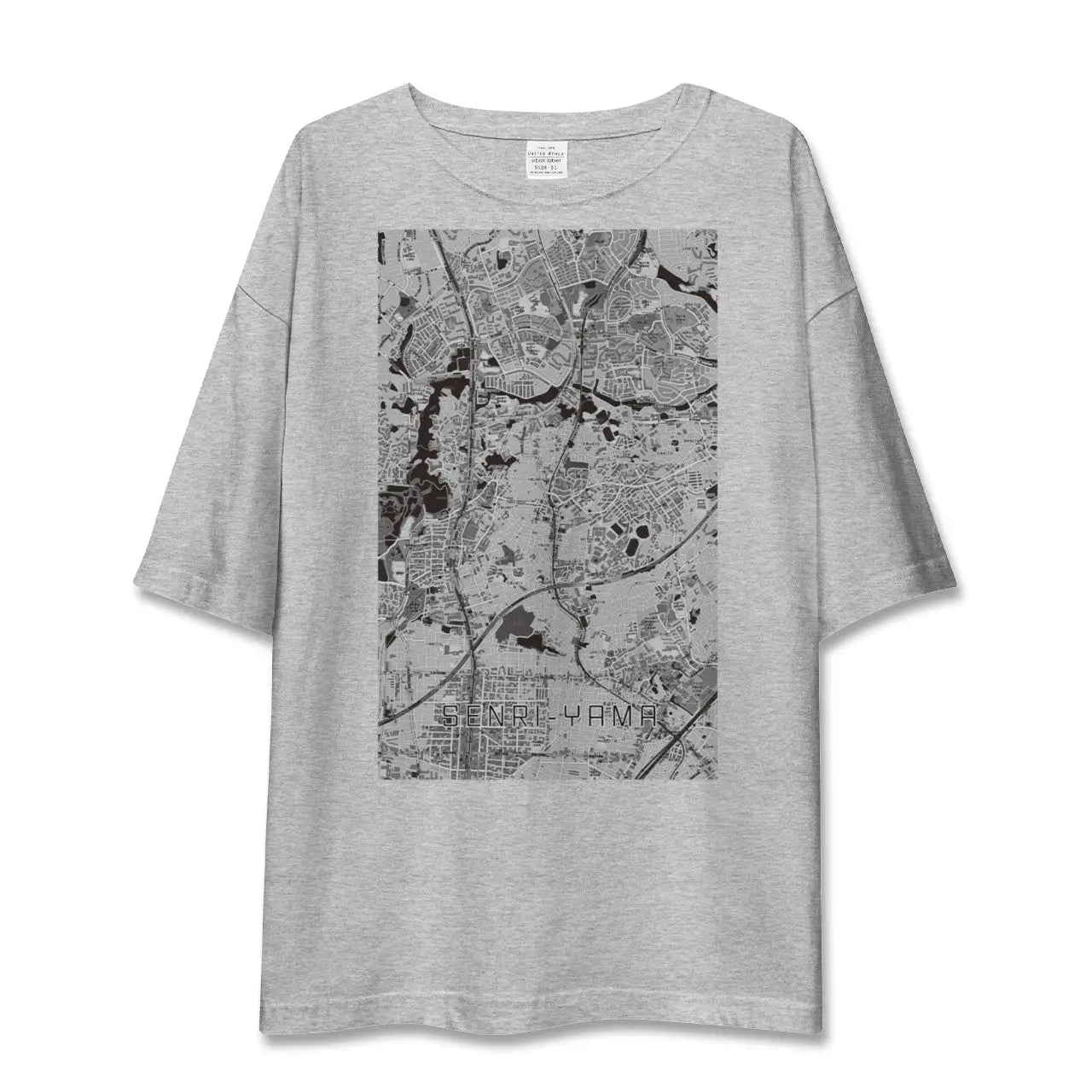 【千里山(大阪府)】地図柄ビッグシルエットTシャツ
