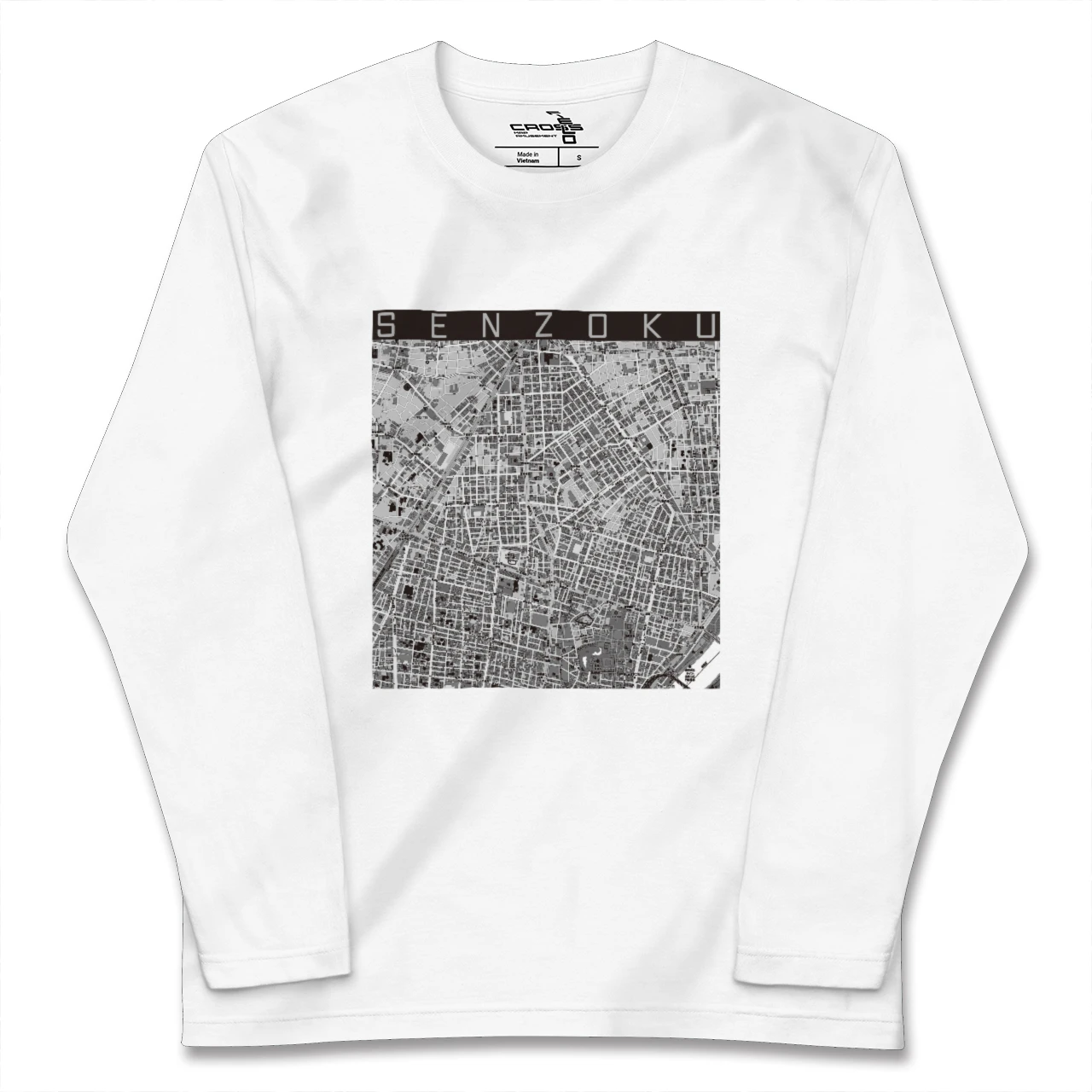 【千束(東京都)】地図柄ロングスリーブTシャツ