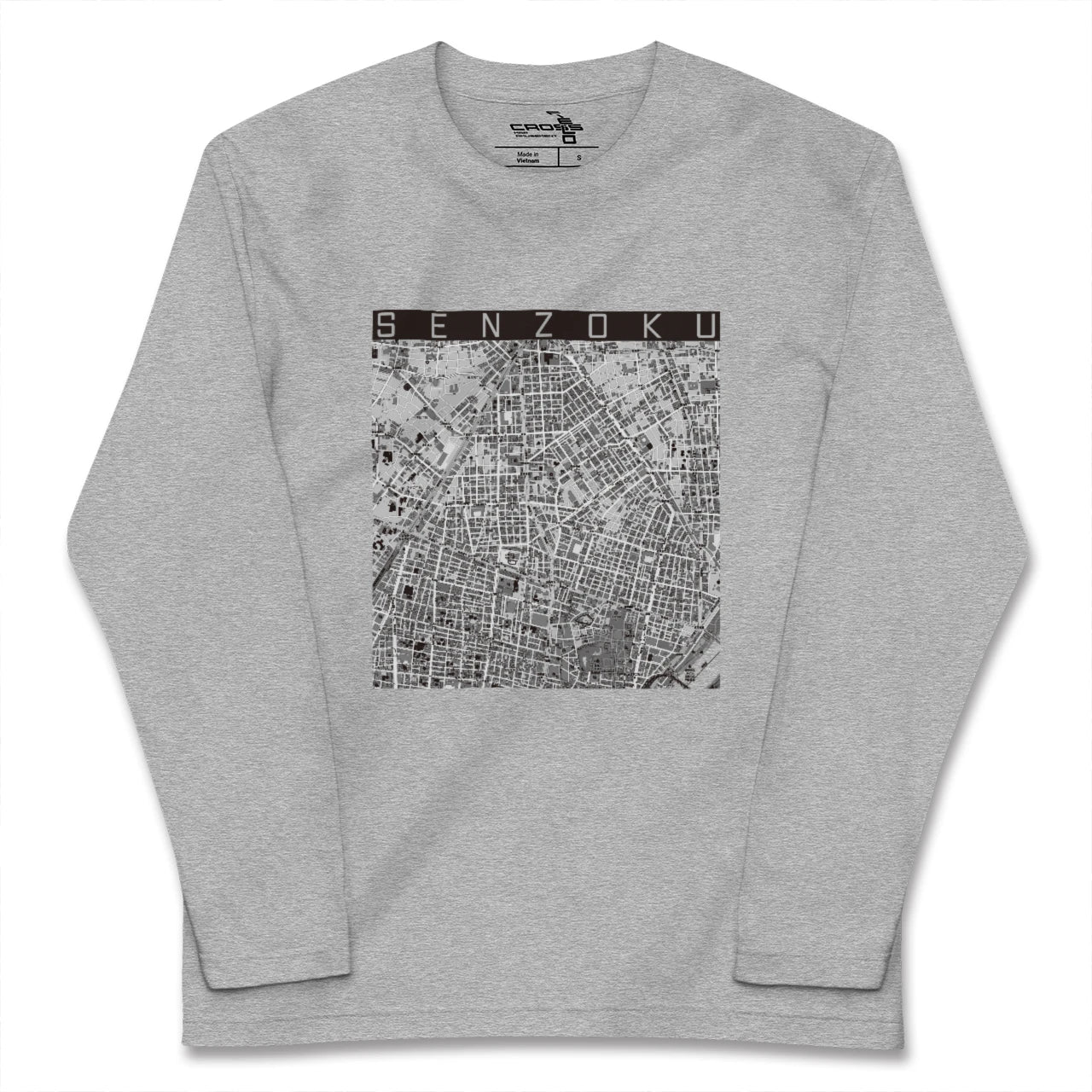 【千束(東京都)】地図柄ロングスリーブTシャツ