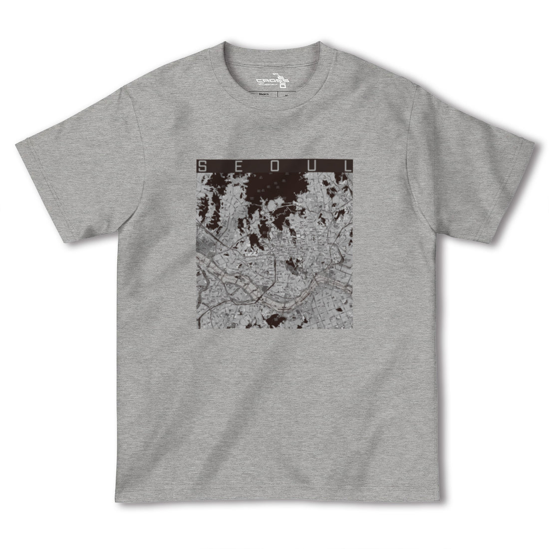 【ソウル(韓国)】地図柄ヘビーウェイトTシャツ
