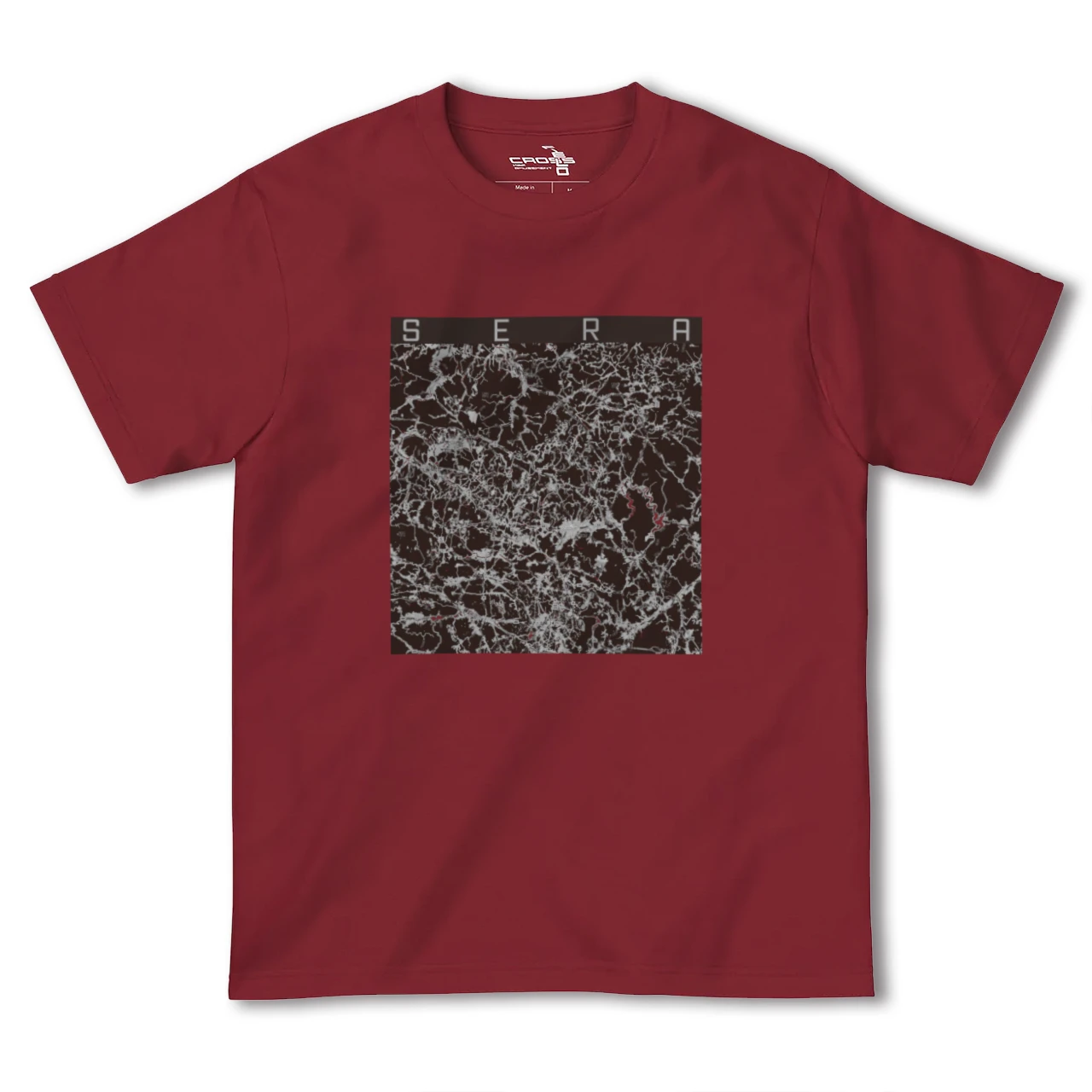 【世羅(広島県)】地図柄ヘビーウェイトTシャツ