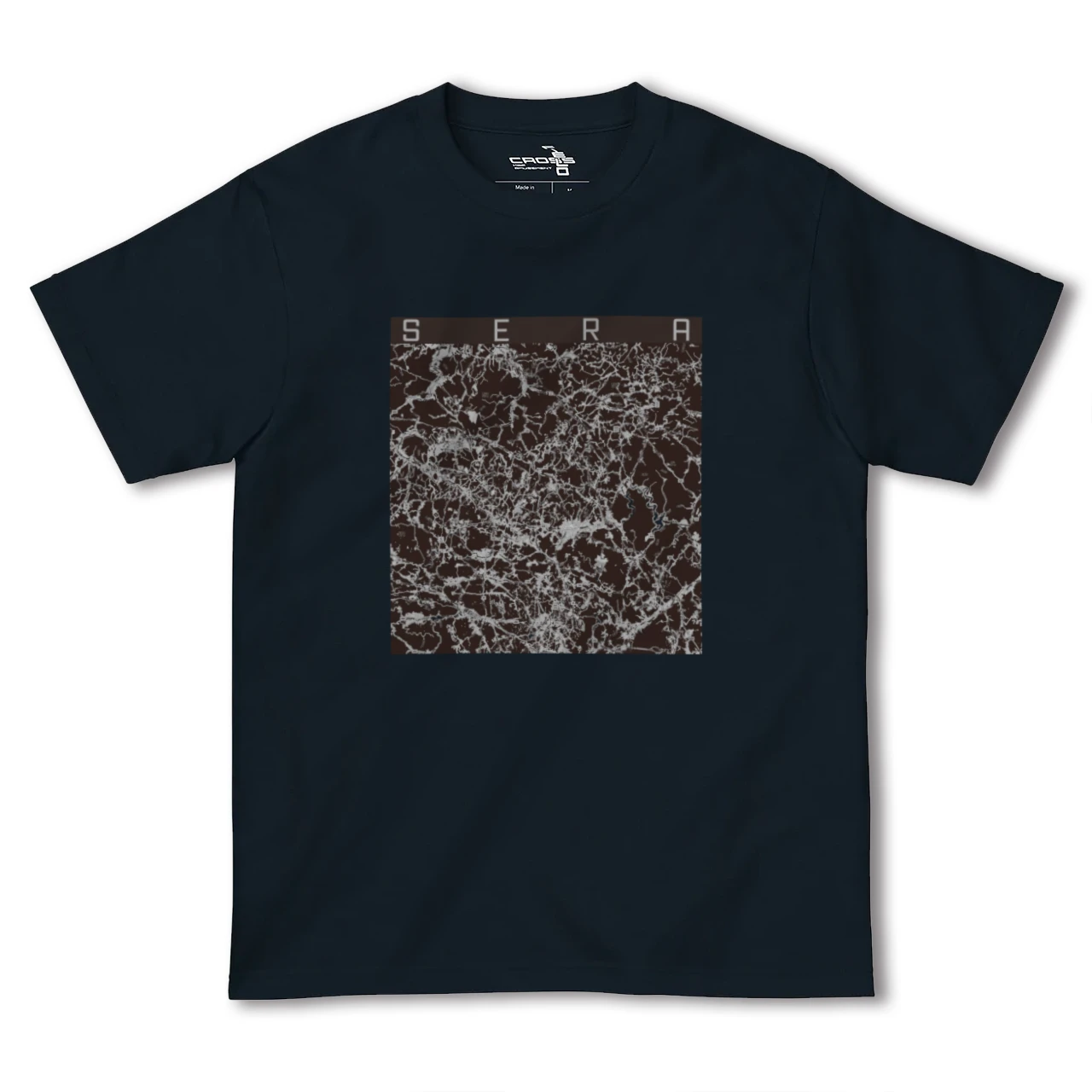 【世羅(広島県)】地図柄ヘビーウェイトTシャツ