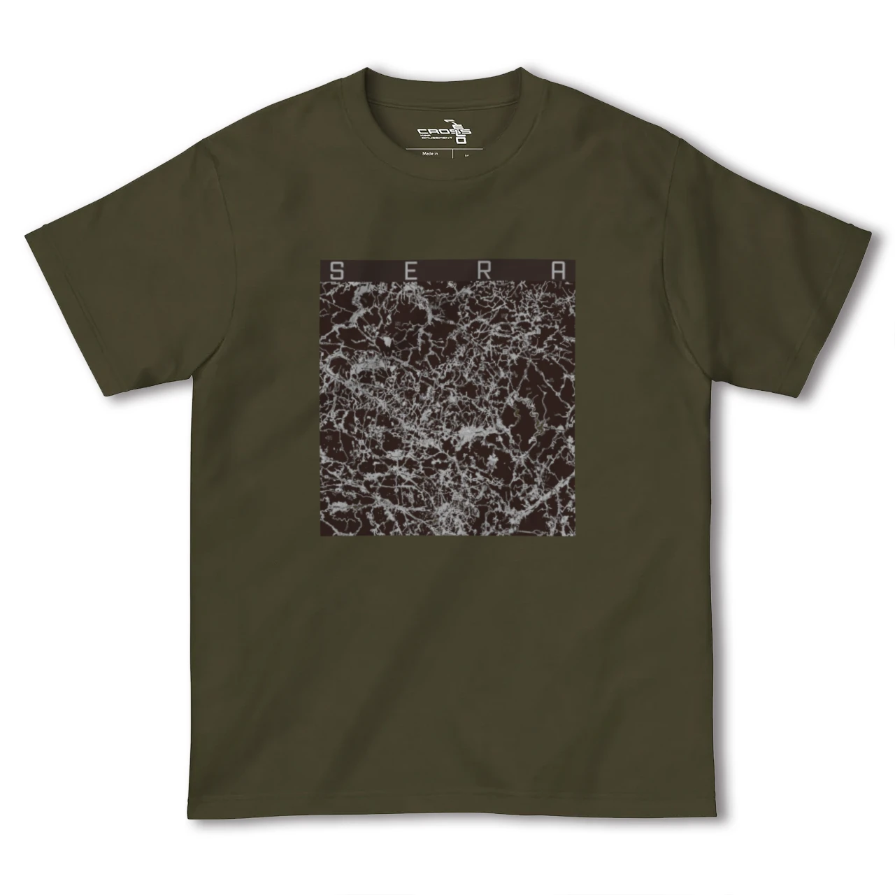 【世羅(広島県)】地図柄ヘビーウェイトTシャツ