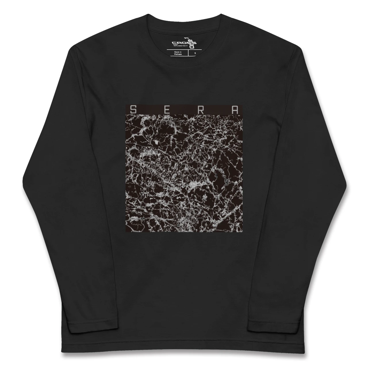 【世羅(広島県)】地図柄ロングスリーブTシャツ