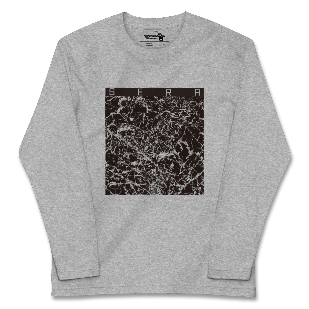 【世羅(広島県)】地図柄ロングスリーブTシャツ