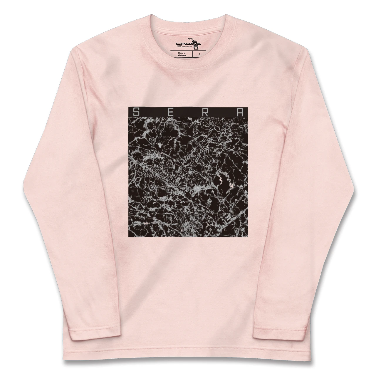 【世羅(広島県)】地図柄ロングスリーブTシャツ