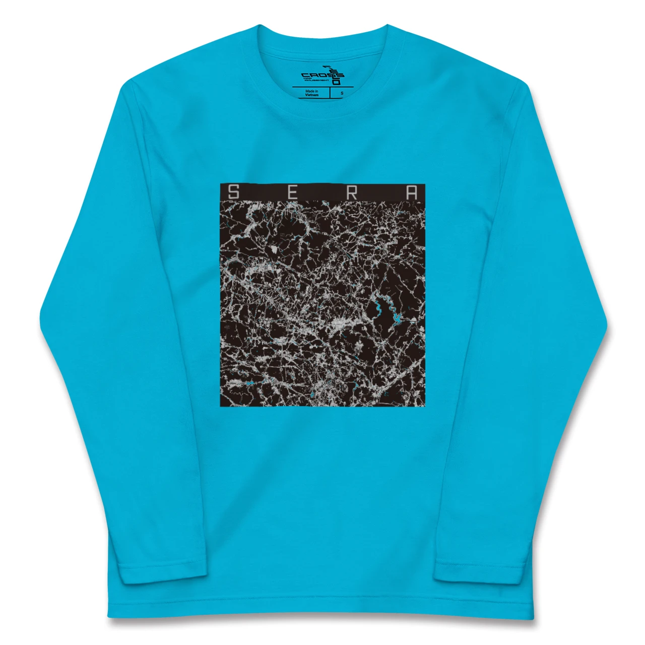 【世羅(広島県)】地図柄ロングスリーブTシャツ