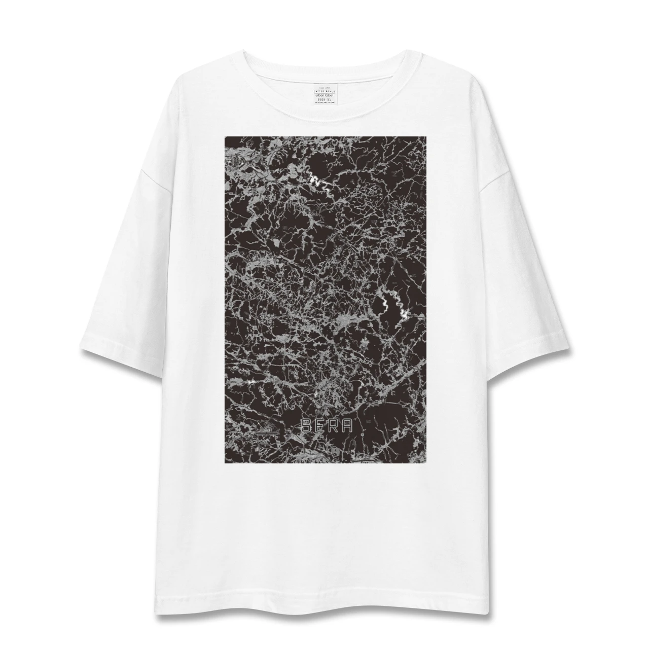 【世羅(広島県)】地図柄ビッグシルエットTシャツ