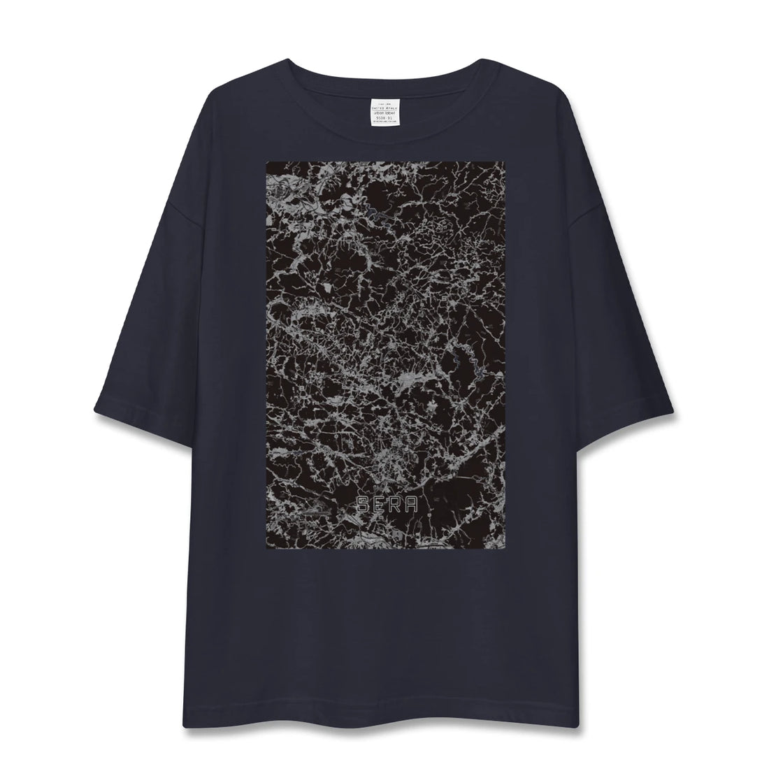 【世羅(広島県)】地図柄ビッグシルエットTシャツ