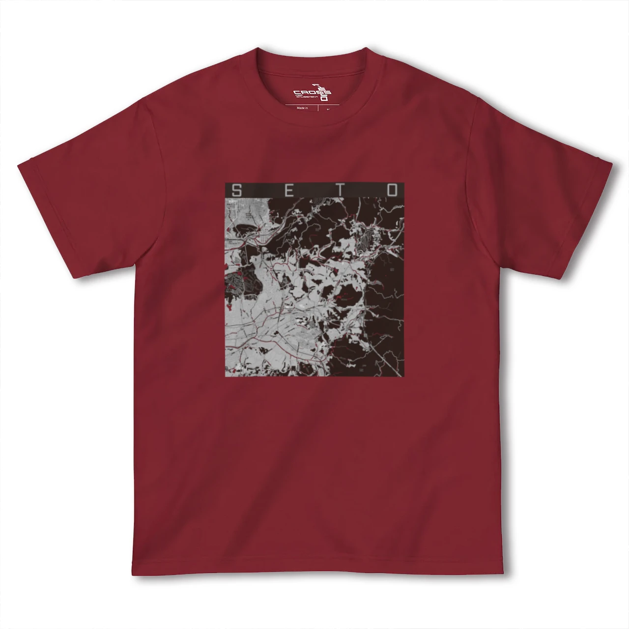 【瀬戸(愛知県)】地図柄ヘビーウェイトTシャツ