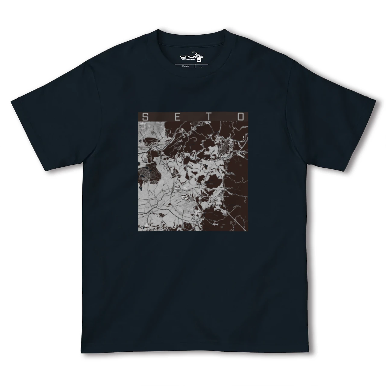 【瀬戸(愛知県)】地図柄ヘビーウェイトTシャツ
