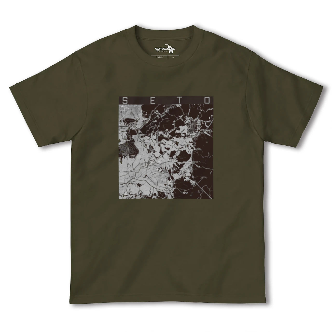 【瀬戸(愛知県)】地図柄ヘビーウェイトTシャツ