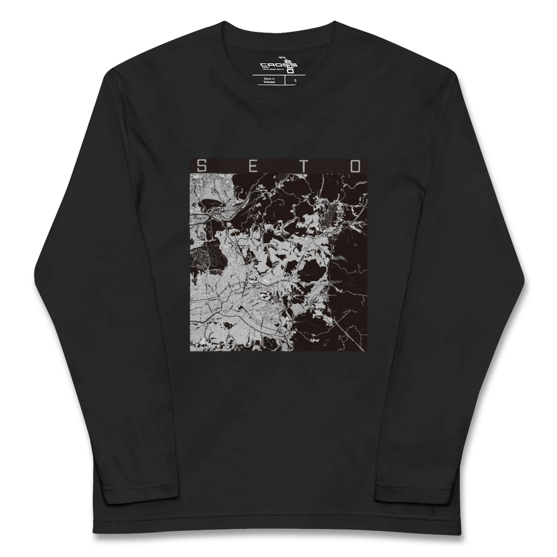 【瀬戸(愛知県)】地図柄ロングスリーブTシャツ
