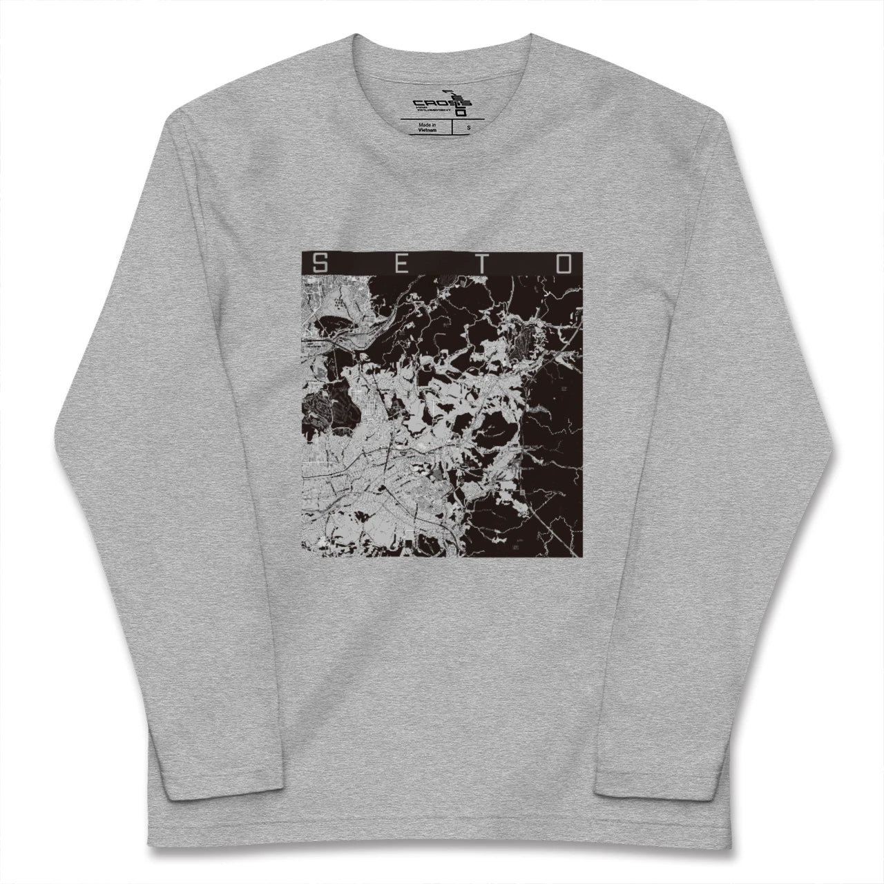 【瀬戸(愛知県)】地図柄ロングスリーブTシャツ