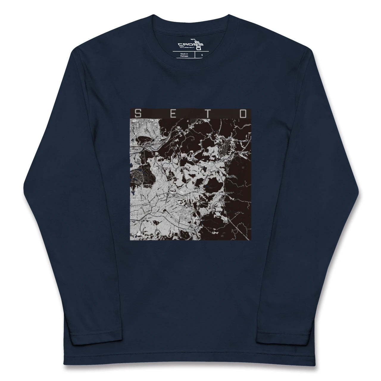 【瀬戸(愛知県)】地図柄ロングスリーブTシャツ