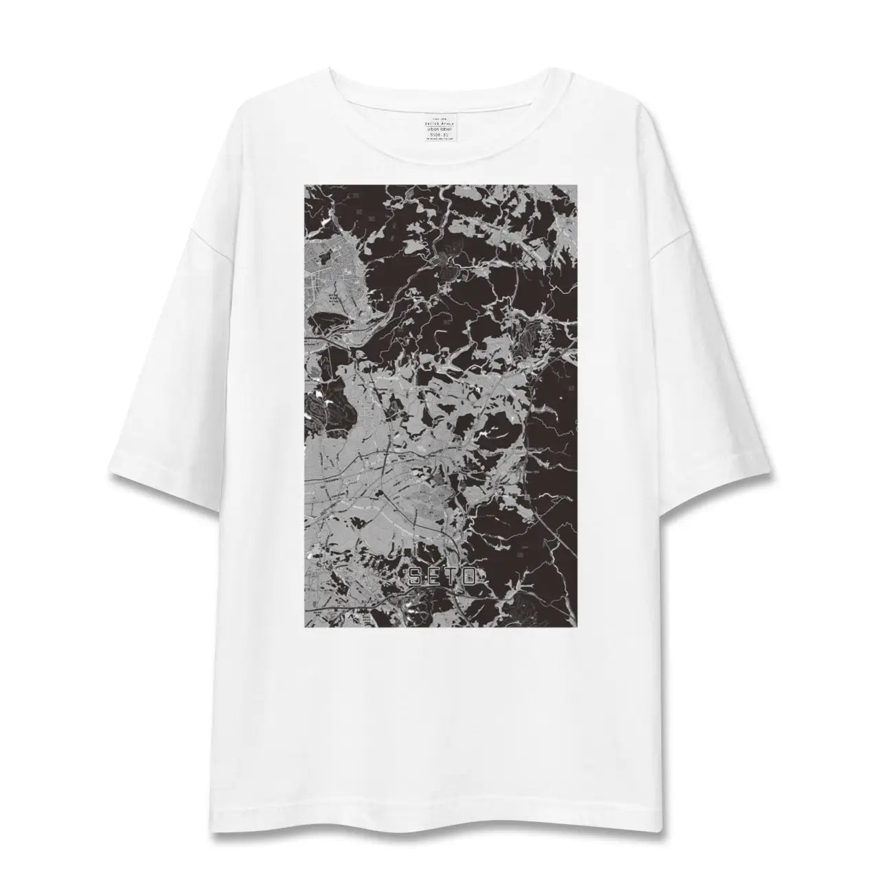【瀬戸(愛知県)】地図柄ビッグシルエットTシャツ