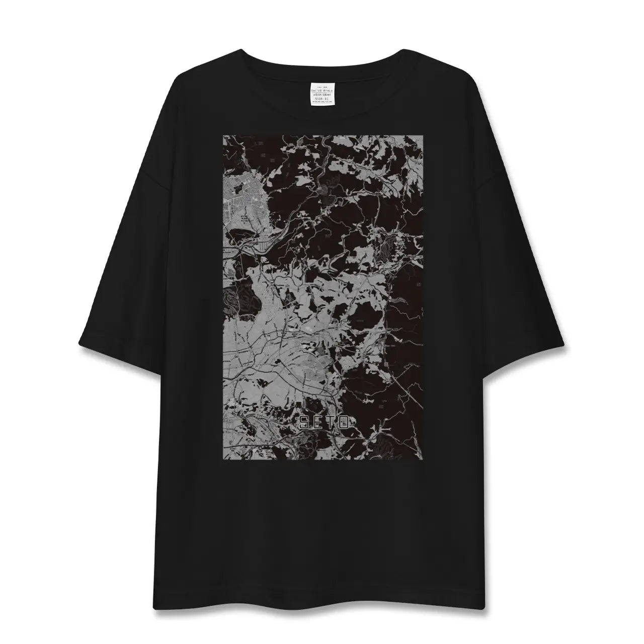 【瀬戸(愛知県)】地図柄ビッグシルエットTシャツ