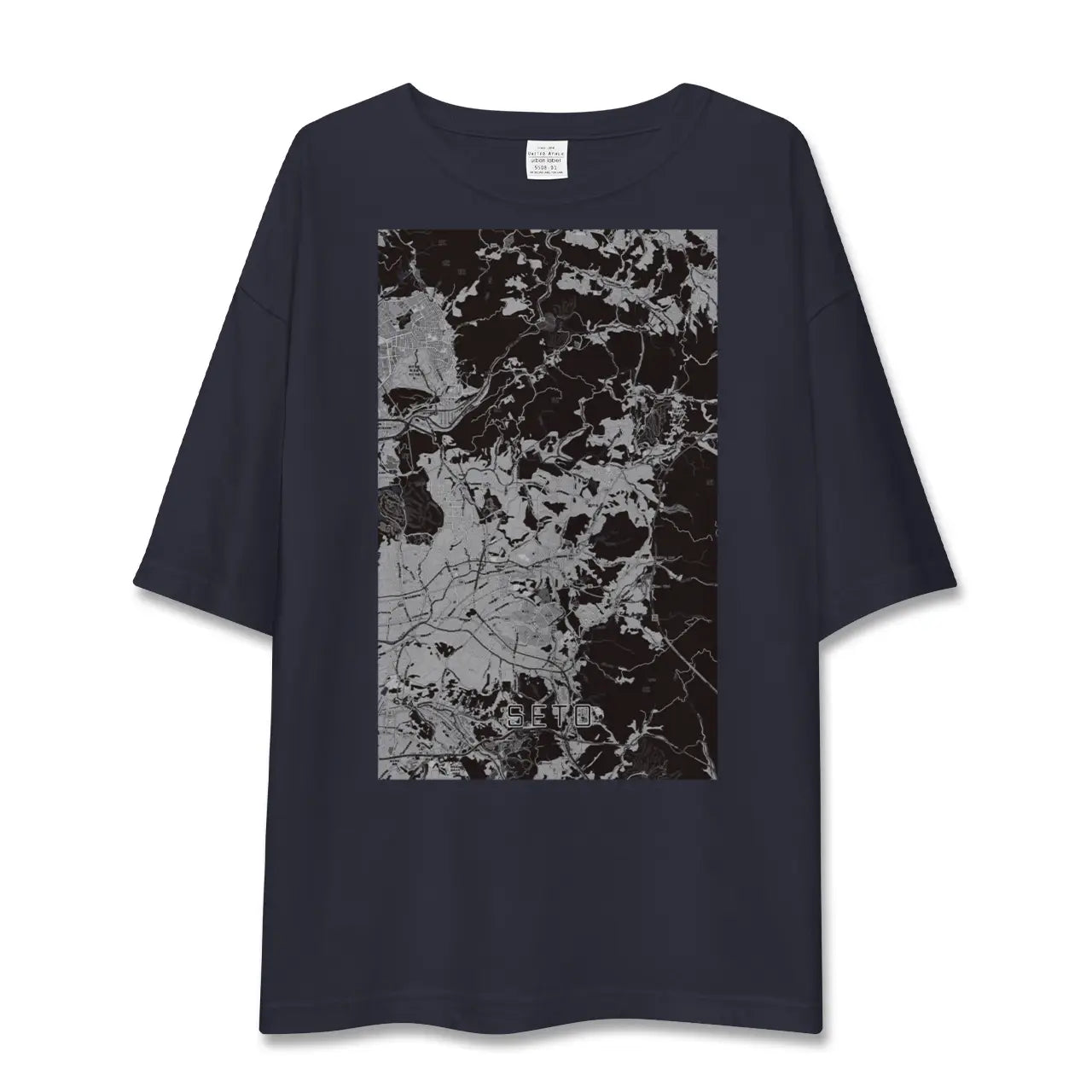 【瀬戸(愛知県)】地図柄ビッグシルエットTシャツ