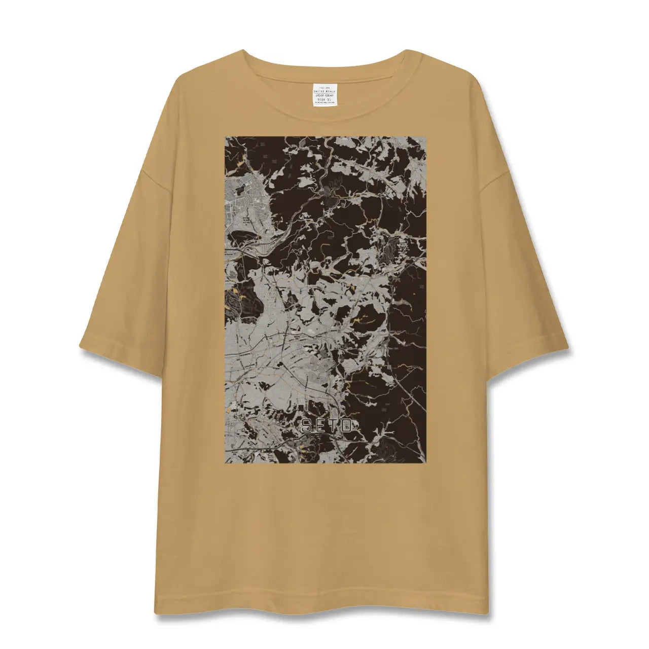 【瀬戸(愛知県)】地図柄ビッグシルエットTシャツ