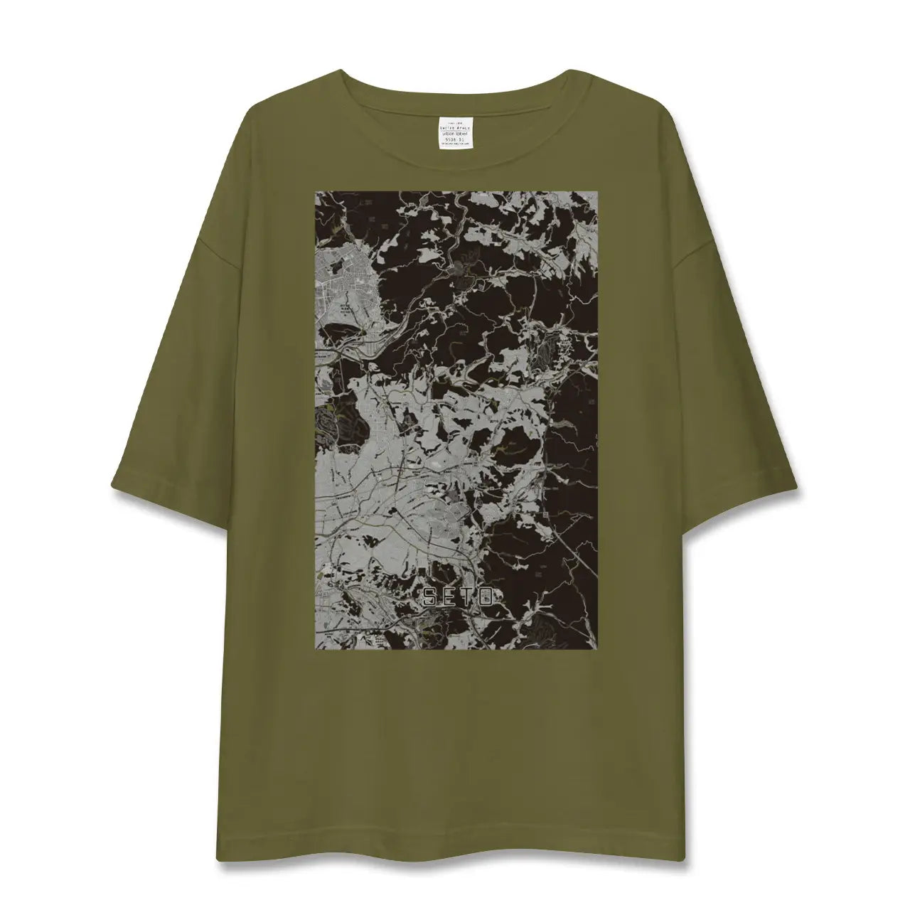 【瀬戸(愛知県)】地図柄ビッグシルエットTシャツ