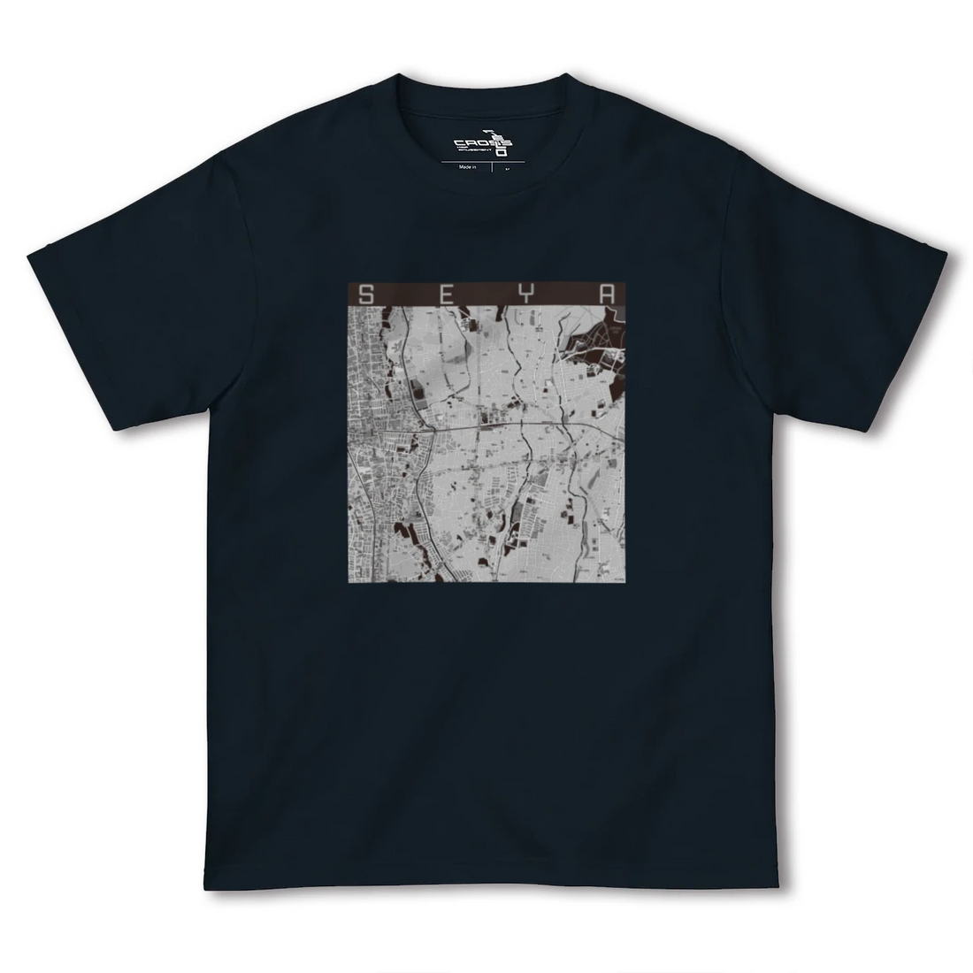 【瀬谷(神奈川県)】地図柄ヘビーウェイトTシャツ