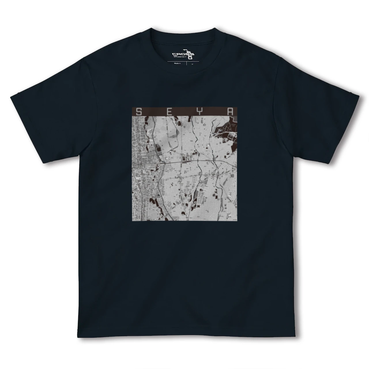 【瀬谷(神奈川県)】地図柄ヘビーウェイトTシャツ