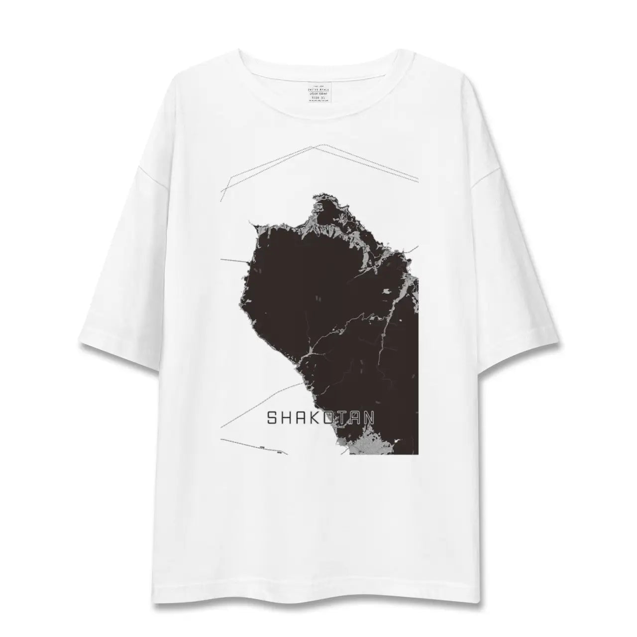 【積丹(北海道)】地図柄ビッグシルエットTシャツ