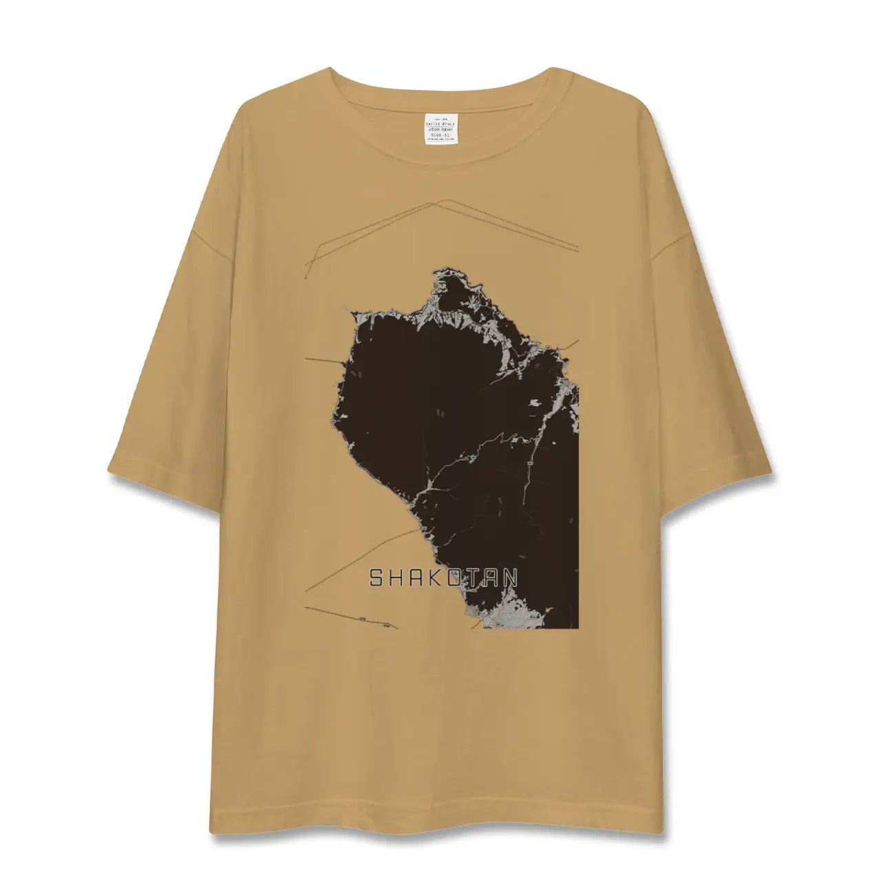 【積丹(北海道)】地図柄ビッグシルエットTシャツ