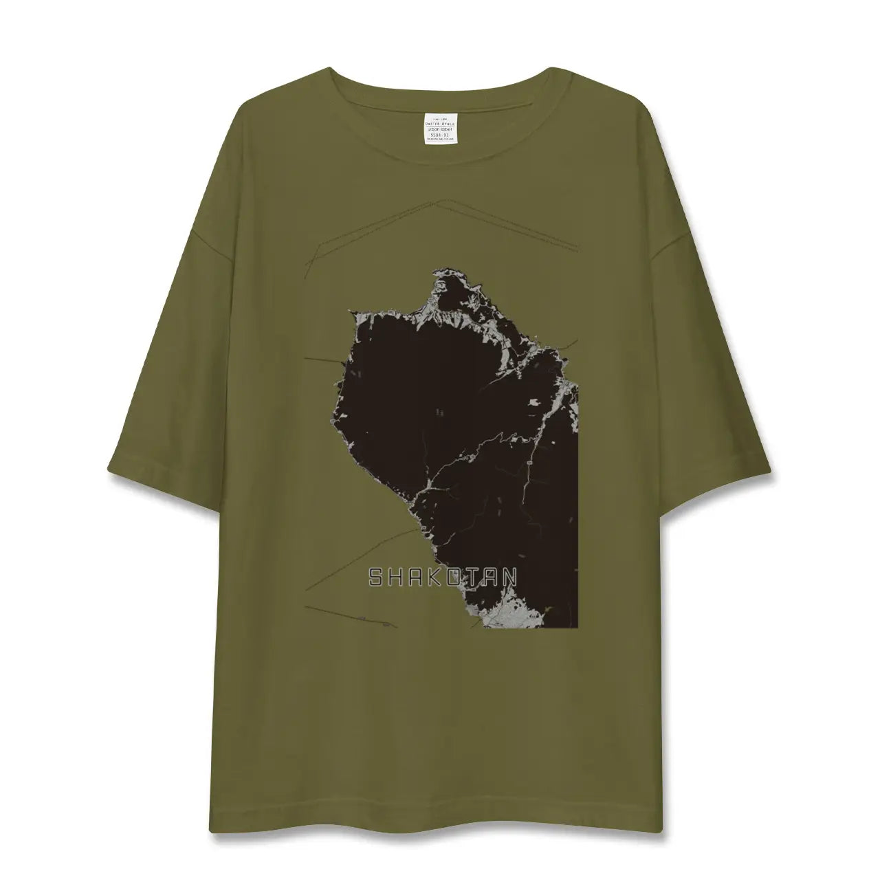 【積丹(北海道)】地図柄ビッグシルエットTシャツ