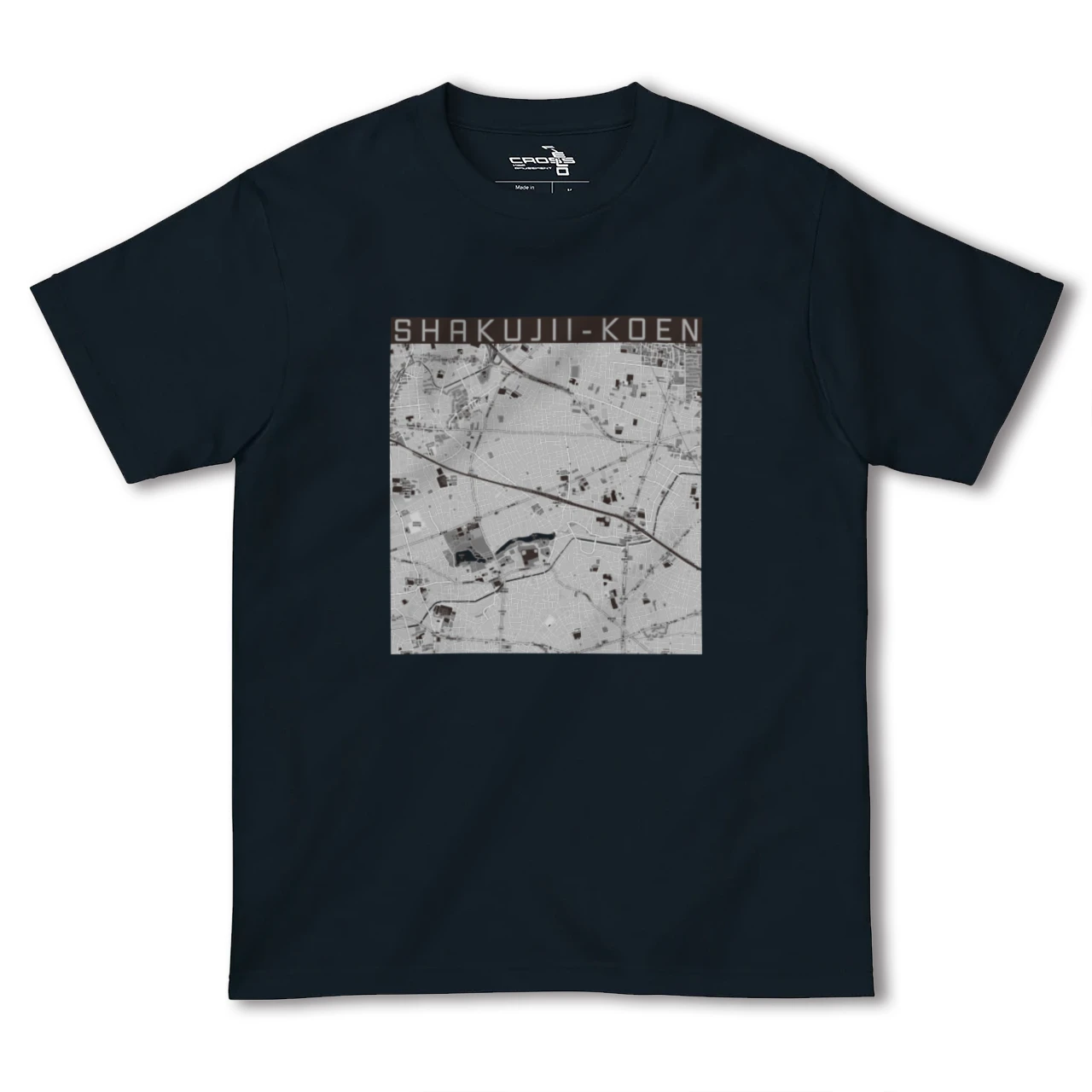 【石神井公園(東京都)】地図柄ヘビーウェイトTシャツ