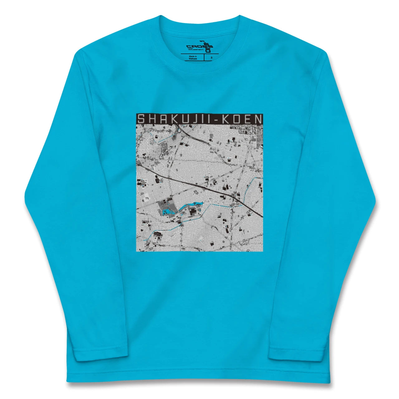 【石神井公園(東京都)】地図柄ロングスリーブTシャツ