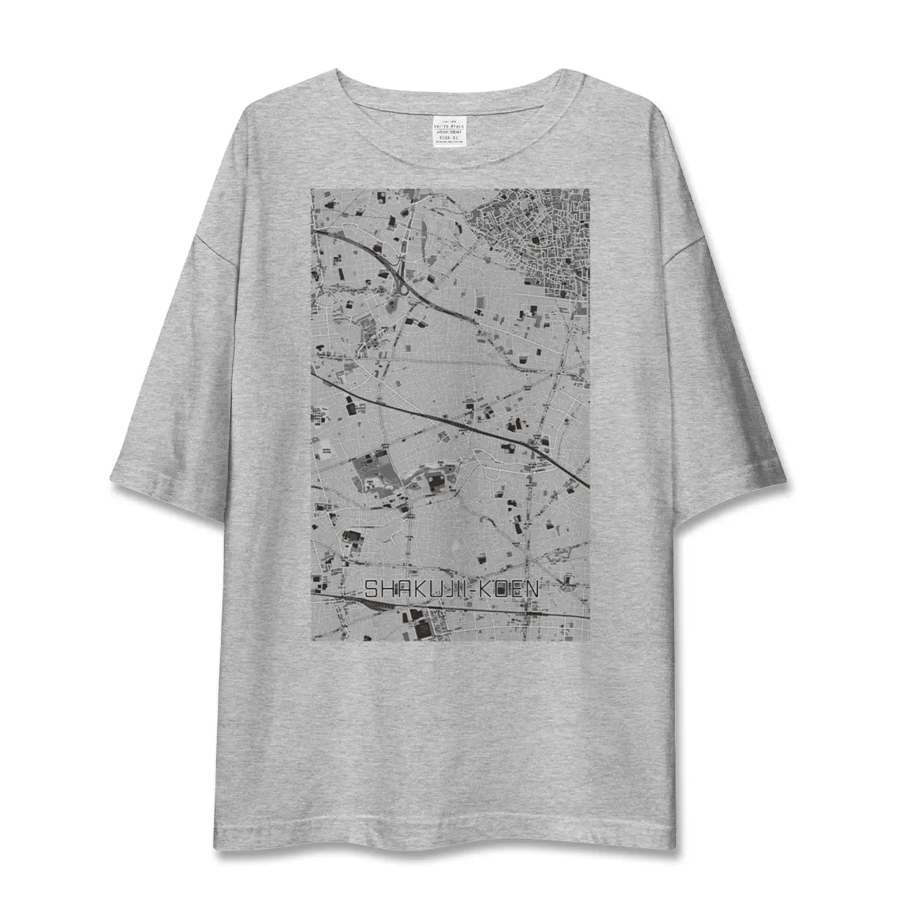 【石神井公園(東京都)】地図柄ビッグシルエットTシャツ