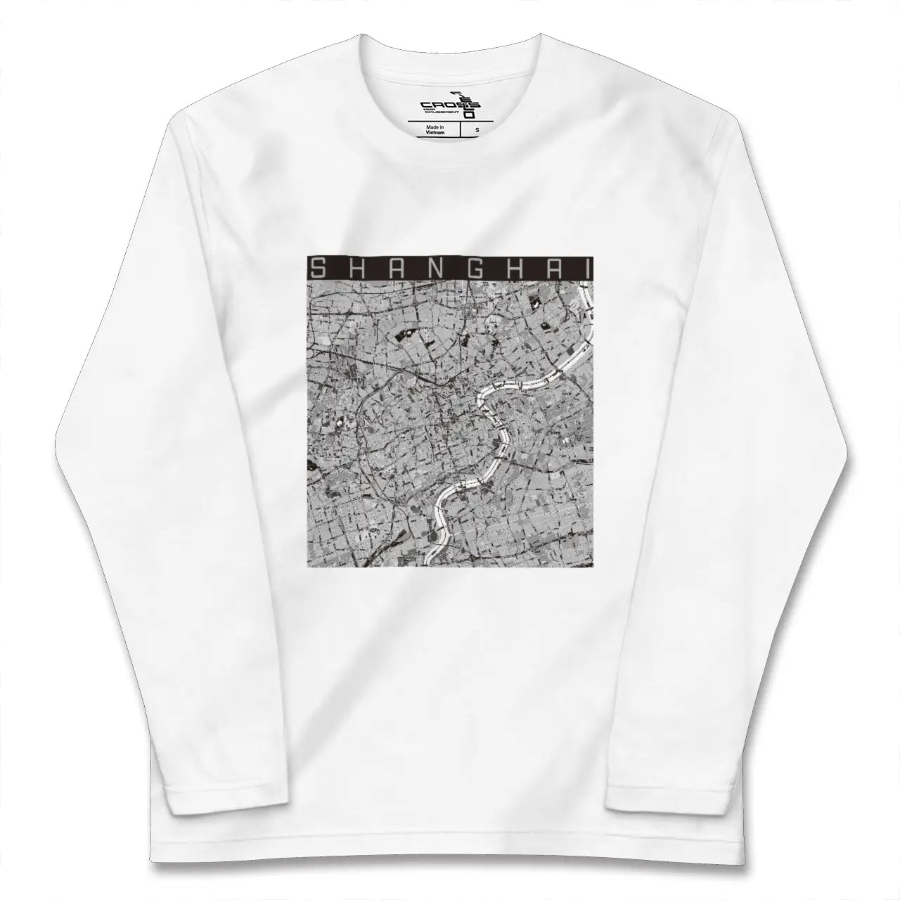 【上海(中国)】地図柄ロングスリーブTシャツ