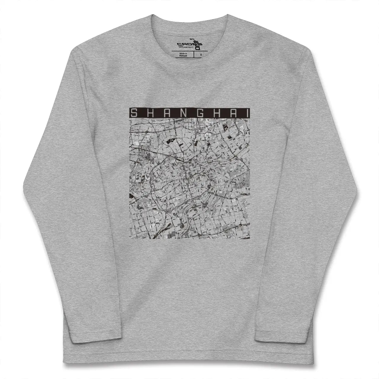 【上海(中国)】地図柄ロングスリーブTシャツ