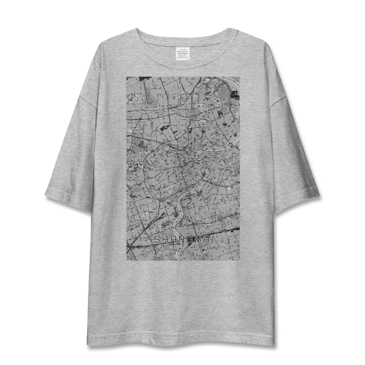 【上海(中国)】地図柄ビッグシルエットTシャツ