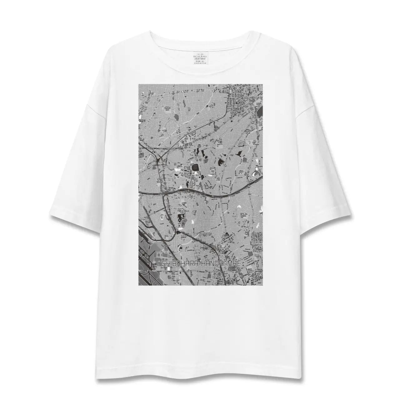 【柴原阪大前(大阪府)】地図柄ビッグシルエットTシャツ