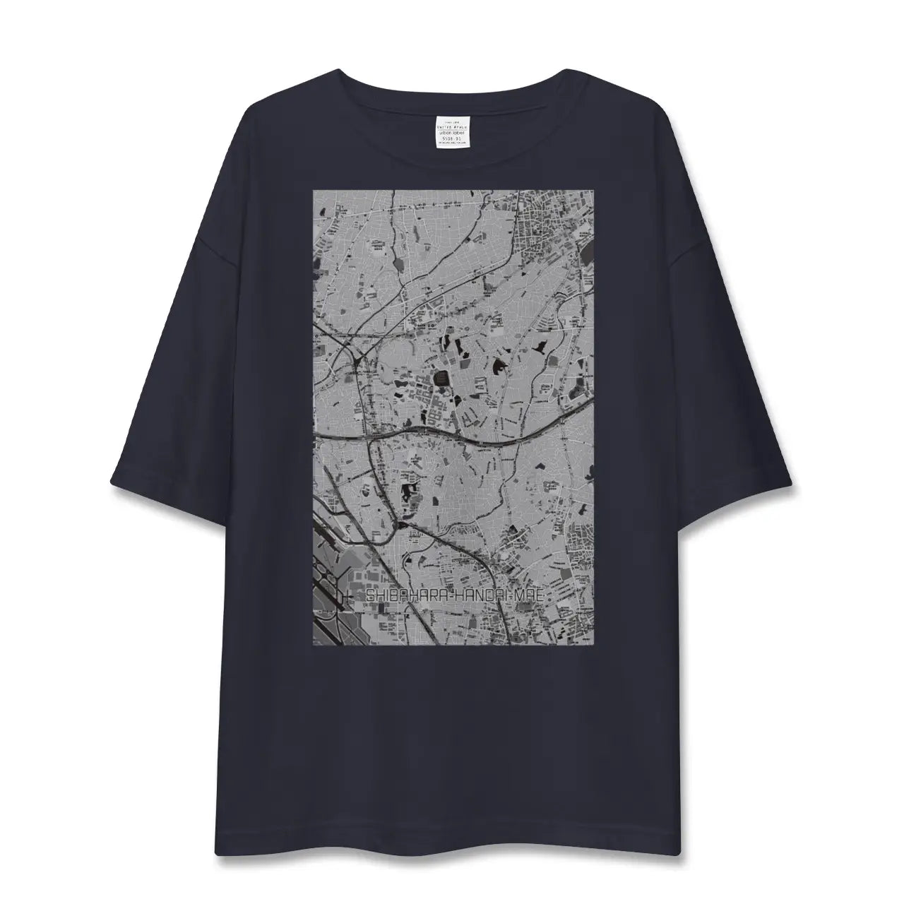 【柴原阪大前(大阪府)】地図柄ビッグシルエットTシャツ
